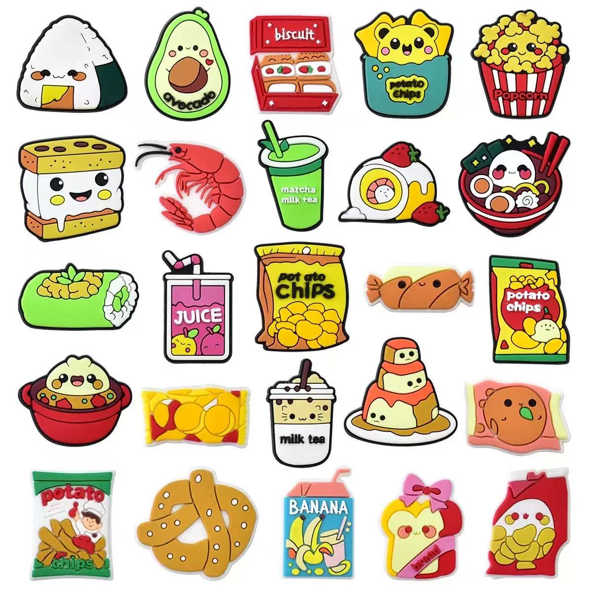 Food Snacks Drinks - Conjunto de 25-100 peças de enfeites