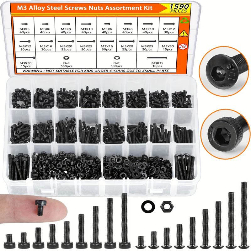 Kit de sortimento de parafusos - Nuts Mix avaliação e preço